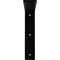 Ekena Millwork Hamilton Steel Bracket, Powder Coated Black 2"W x 10"D x 10"H BKTM02X10X10HAPBL - alternate 7